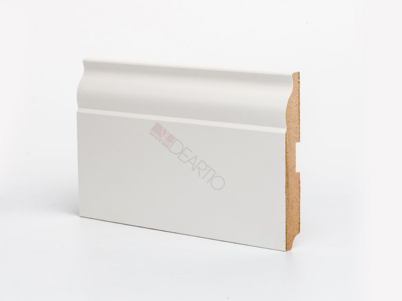 Плинтус Deartio U103-120 Белый, 120x16x2050 мм Плинтус Deartio U103-120 Белый, 120x16x2050 мм