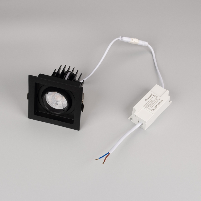 Светильник MS-VORTEX-BUILT-S90x90-12W Warm3000 (BK-BK, 40 deg, 230V), Arlight, 057954, изображение 7 Светильник MS-VORTEX-BUILT-S90x90-12W Warm3000 (BK-BK, 40 deg, 230V), Arlight, 057954, изображение 7