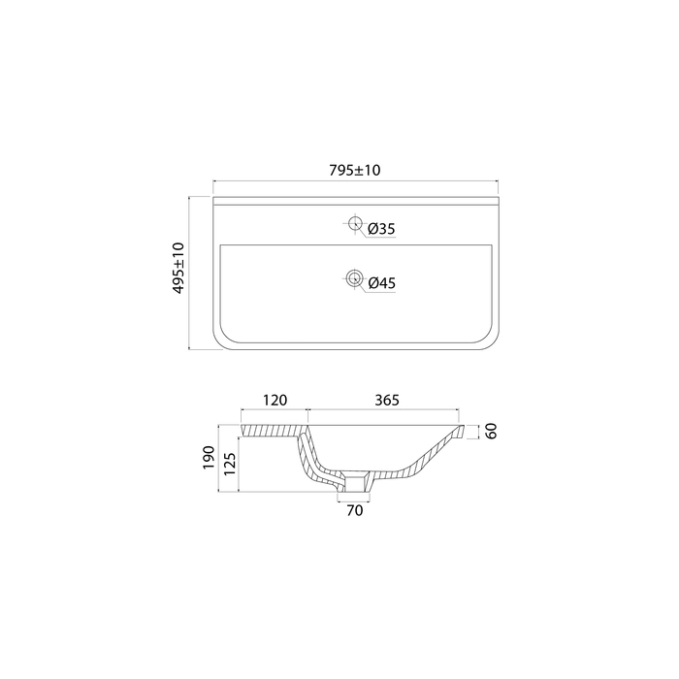 Раковина Iddis Optima Home 0178000i28