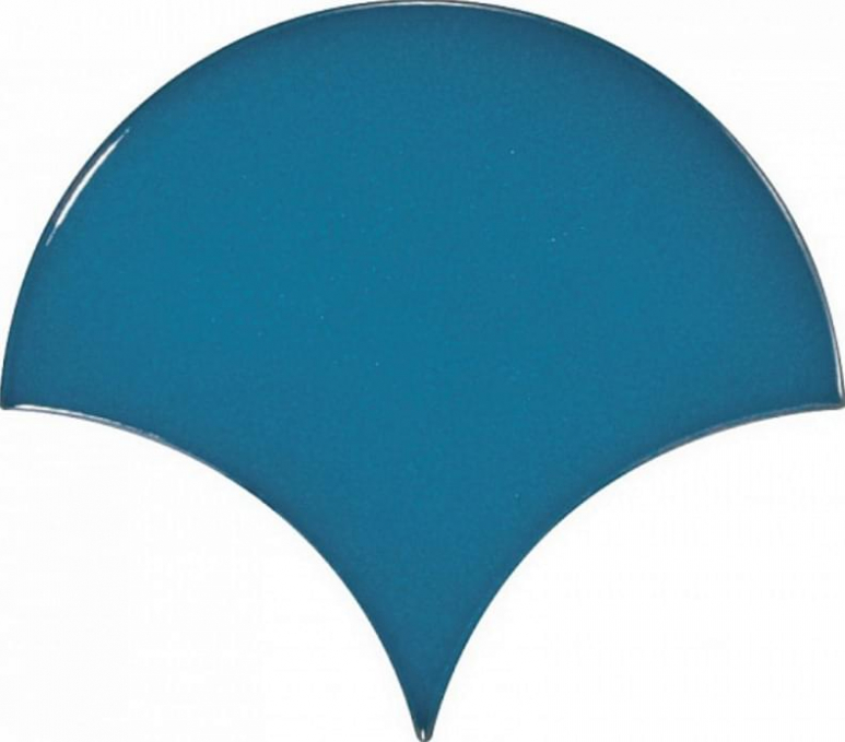Настенная плитка Equipe Scale Fan Electric Blue 10.6x12, 23841