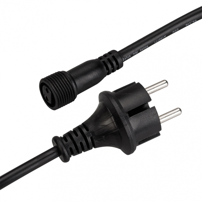 Шнур питания ARD-CLASSIC-BALL-LIVE-1.5M Black (230V, 1.6A), Arlight, 025652, изображение 1 Шнур питания ARD-CLASSIC-BALL-LIVE-1.5M Black (230V, 1.6A), Arlight, 025652, изображение 1