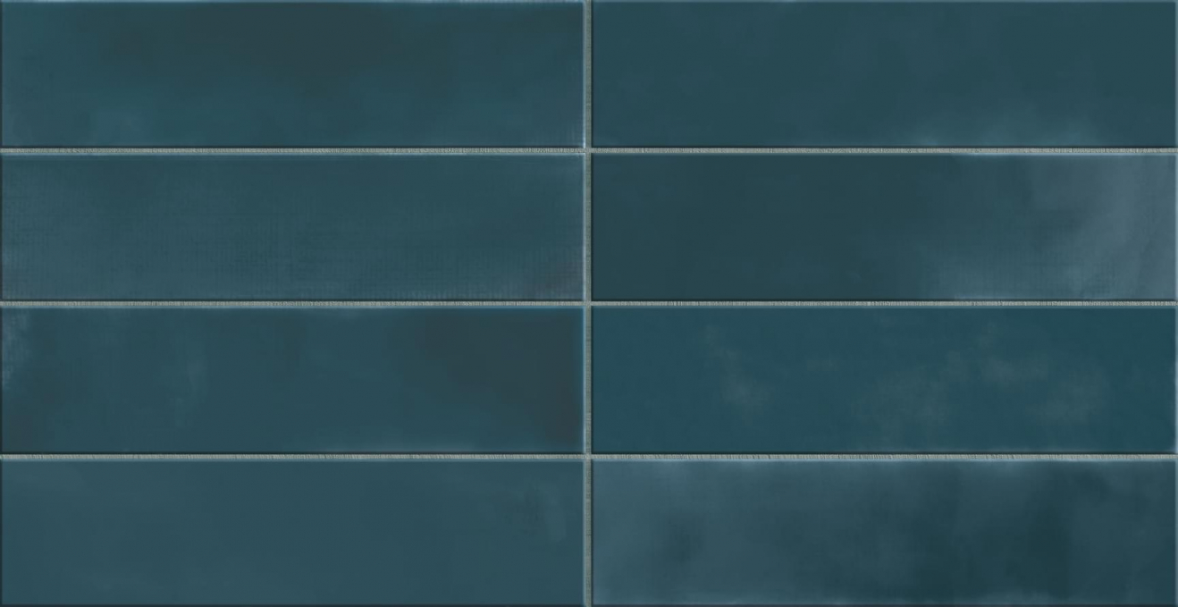 Керамогранит Atlas Concorde Russia Rinascente Fusion Cobalto Brick Aurea 7.5x30, 600010002454