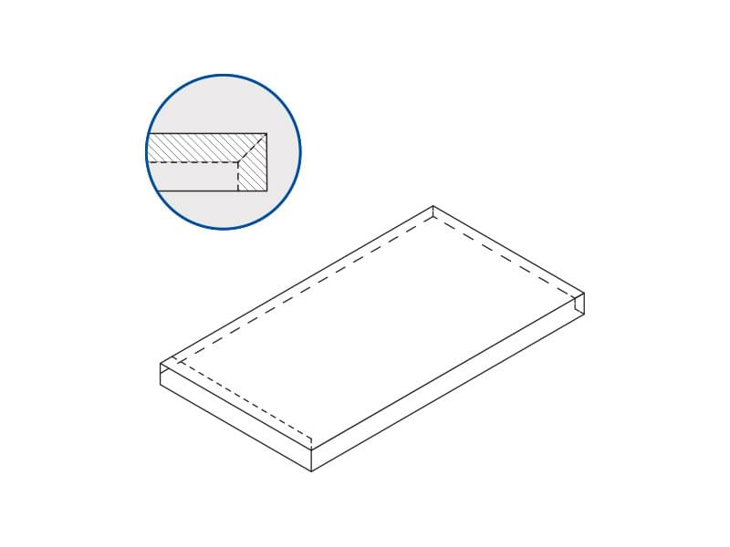Ступень Italon Millennium Silver X2 Scalino Angolare Sx 33x60, 620070001723 Ступень Italon Millennium Silver X2 Scalino Angolare Sx 33x60, 620070001723