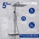 Душевая система WasserKRAFT  A113.119.126.CH T