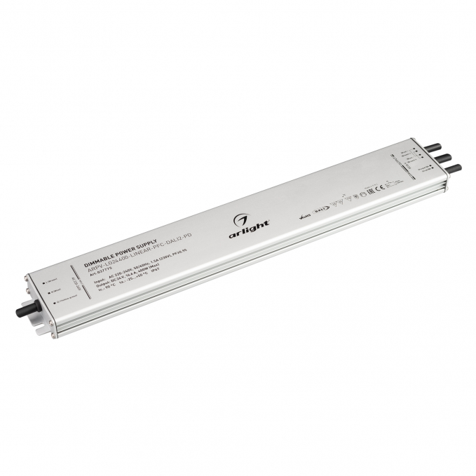 Блок питания ARPV-LG24400-LINEAR-PFC-DALI2-PD (24V, 16.7A, 400W), Arlight, 037775, изображение 1 Блок питания ARPV-LG24400-LINEAR-PFC-DALI2-PD (24V, 16.7A, 400W), Arlight, 037775, изображение 1
