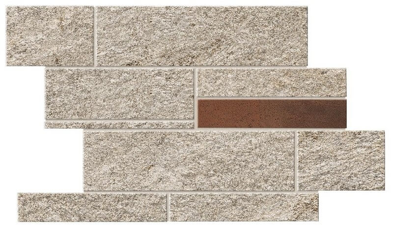 Мозаика Atlas Concorde Norde Platino Brick Corten 39x27.8, A598 Мозаика Atlas Concorde Norde Platino Brick Corten 39x27.8, A598