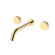Встраиваемый смеситель Boheme Stick 152-2-G.3 золото Встраиваемый смеситель Boheme Stick 152-2-G.3 золото