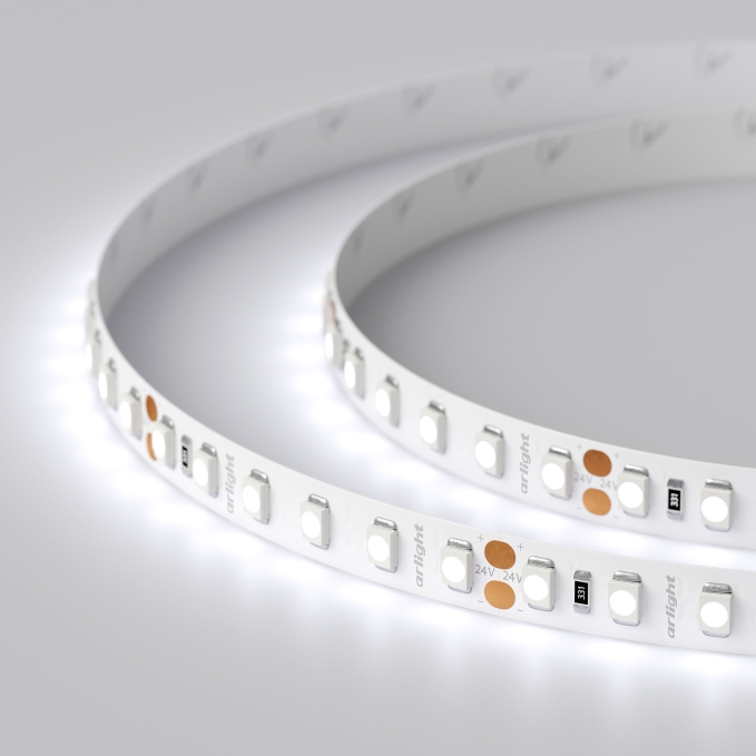 Светодиодная лента RT 2-5000 24V Cool 8K 2x (3528, 600 LED, LUX), Arlight, 013747(B), изображение 3 Светодиодная лента RT 2-5000 24V Cool 8K 2x (3528, 600 LED, LUX), Arlight, 013747(B), изображение 3