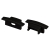 Заглушка LINE-2308-F BLACK с отверстием, Arlight, 040320