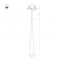 Светильник SP-STIRIA-L600-R76-5W Warm2700 (BG, 36 deg, 230V), Arlight, 054430 Светильник SP-STIRIA-L600-R76-5W Warm2700 (BG, 36 deg, 230V), Arlight, 054430