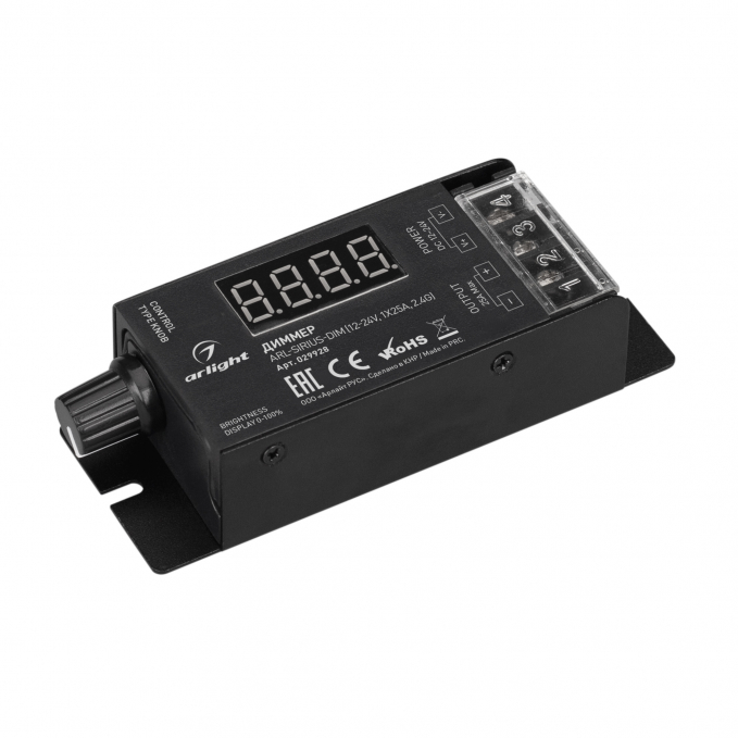 Диммер ARL-SIRIUS-DIM (12-24V, 1x25A, 2.4G), Arlight, 029928, изображение 1 Диммер ARL-SIRIUS-DIM (12-24V, 1x25A, 2.4G), Arlight, 029928, изображение 1