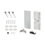 Заглушка S2-WALL-X2-H128 Silver, Arlight, 021232