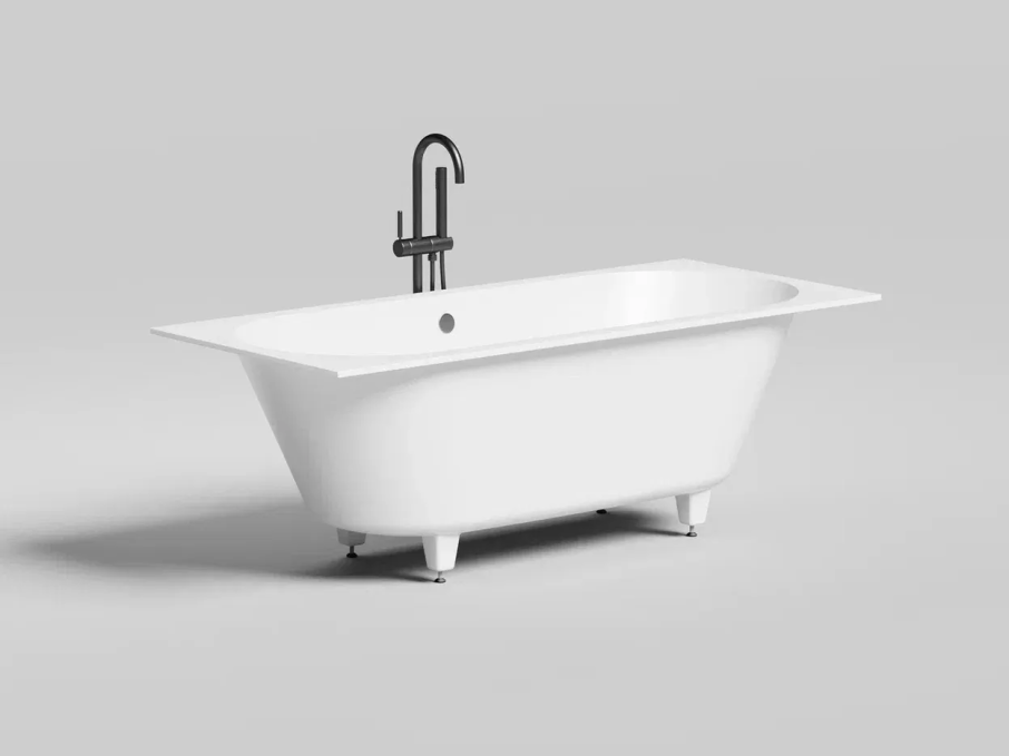 Ванна из литьевого камня Salini Ornella Axis 180x80 103411M белая матовая встраиваемая Ванна из литьевого камня Salini Ornella Axis 180x80 103411M белая матовая встраиваемая