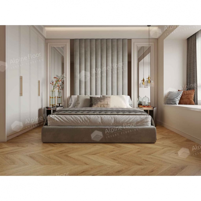 Каменный ламинат SPC Alpine Floor Chevron Alpine Дуб Буна, ECO 18-15 MC