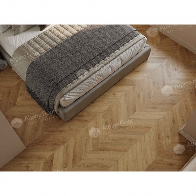 Каменный ламинат SPC Alpine Floor Chevron Alpine Дуб Буна, ECO 18-15 MC