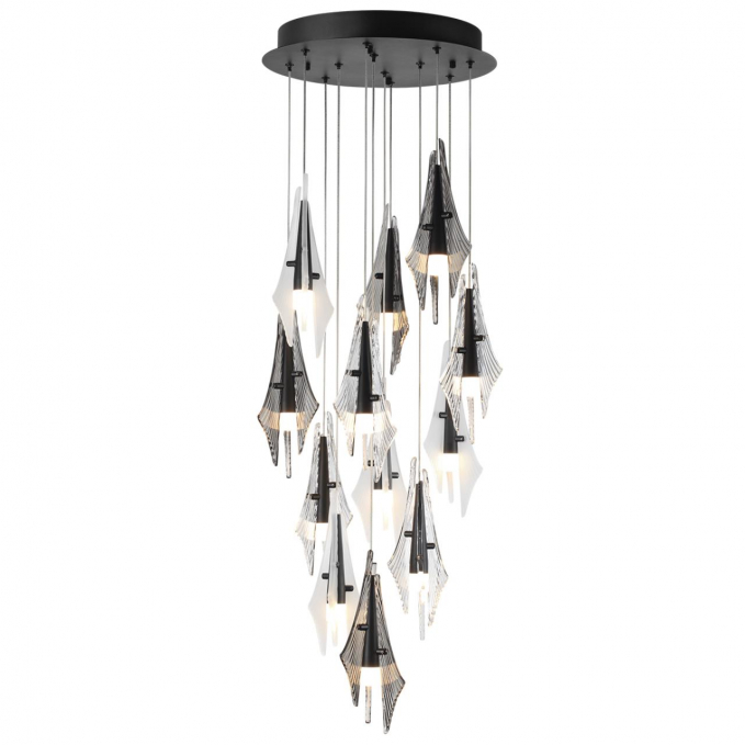 Люстра каскадная LED 69W (12*5.75W) 3000K 5490Лм AFALINA L-VISION ODL_EX26 059 ODEON LIGHT 5442/69L, изображение 1 Люстра каскадная LED 69W (12*5.75W) 3000K 5490Лм AFALINA L-VISION ODL_EX26 059 ODEON LIGHT 5442/69L, изображение 1