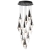Люстра каскадная LED 69W (12*5.75W) 3000K 5490Лм AFALINA L-VISION ODL_EX26 059 ODEON LIGHT, 5442/69L