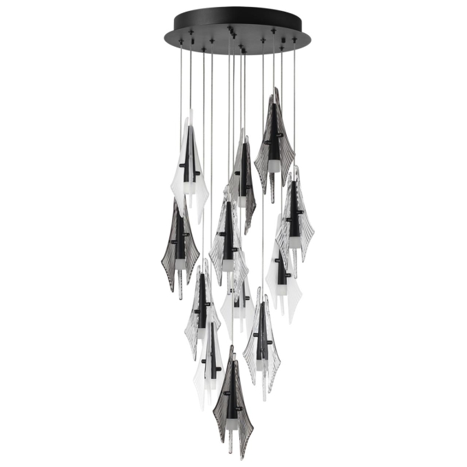 Люстра каскадная LED 69W (12*5.75W) 3000K 5490Лм AFALINA L-VISION ODL_EX26 059 ODEON LIGHT 5442/69L, фото на белом фоне Люстра каскадная LED 69W (12*5.75W) 3000K 5490Лм AFALINA L-VISION ODL_EX26 059 ODEON LIGHT 5442/69L, фото на белом фоне