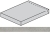 Ступень Italon Avantgarde Silver угловая левая 33x160, 620070002797