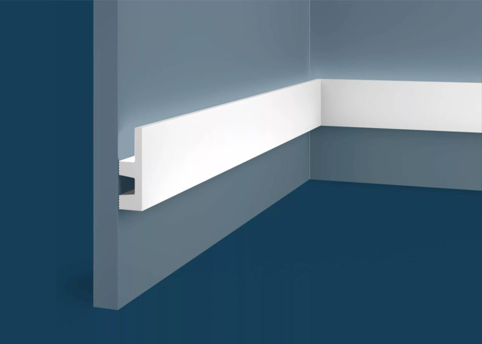 Плинтус Cosca Decor PX051, 60х19x2000 мм, Экополимер Плинтус Cosca Decor PX051, 60х19x2000 мм, Экополимер