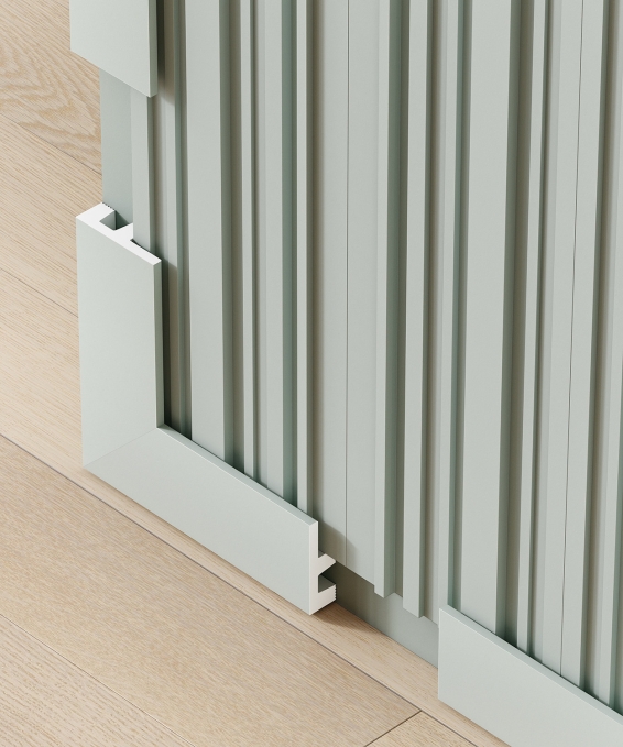 Плинтус Cosca Decor PX051, 60х19x2000 мм, Экополимер Плинтус Cosca Decor PX051, 60х19x2000 мм, Экополимер