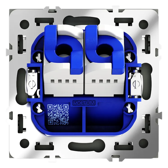 Розетка компьютерная встраиваемая VOLTUM S70 двойная RJ45+RJ45 кат.6, (черный матовый), Voltum, VLS060208 Розетка компьютерная встраиваемая VOLTUM S70 двойная RJ45+RJ45 кат.6, (черный матовый), Voltum, VLS060208