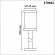 Светильник ландшафтный IP44 E27 13W 220-240V IVORY STREET NT23 359 NOVOTECH 370942, схема товара Светильник ландшафтный IP44 E27 13W 220-240V IVORY STREET NT23 359 NOVOTECH 370942, схема товара