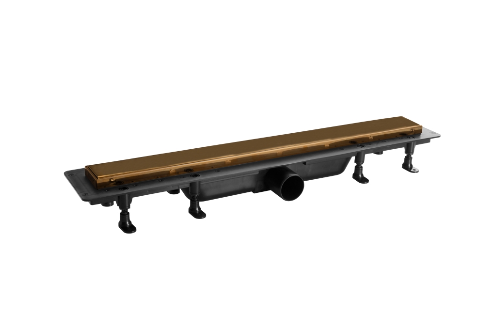Душевой трап Plastbrno Design 4 SZH9550 55 см матовое золото