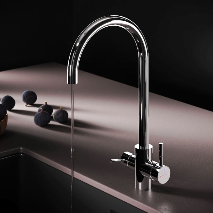 Смеситель для кухни AM.PM X-Joy S F85B07700 высокий, с каналом питьевой воды, хром Смеситель для кухни AM.PM X-Joy S F85B07700 высокий, с каналом питьевой воды, хром