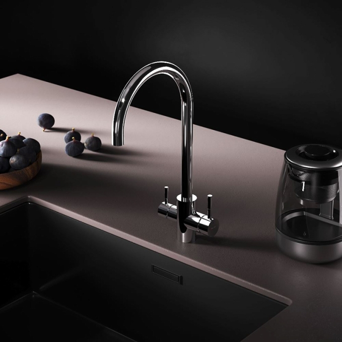 Смеситель для кухни AM.PM X-Joy S F85B07700 высокий, с каналом питьевой воды, хром Смеситель для кухни AM.PM X-Joy S F85B07700 высокий, с каналом питьевой воды, хром