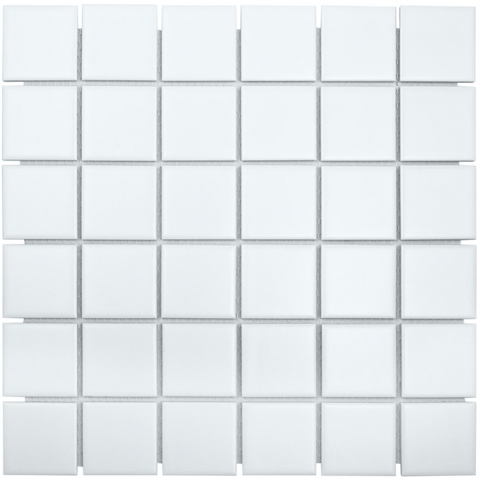 Мозаика Starmosaic 5х5 см White Matt 48x48 30.6x30.6