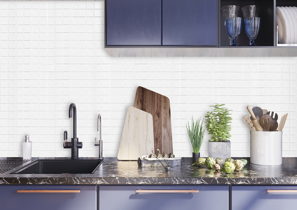 Мозаика Starmosaic 5х5 см White Matt 48x48 30.6x30.6