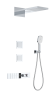 Душевой комплект со смесителем Wonzon & Woghand WW-D4538-A-CR хром глянцевый встраиваемый с термостатом Душевой комплект со смесителем Wonzon & Woghand WW-D4538-A-CR хром глянцевый встраиваемый с термостатом