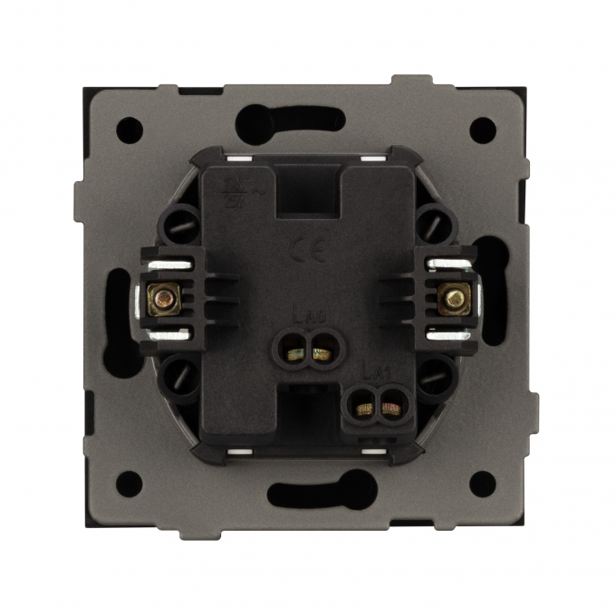 Механизм звонкового выключателя SWT-TENDO-MKR1-PL-BK (230V, 10A), Arlight, 054143, изображение 2
