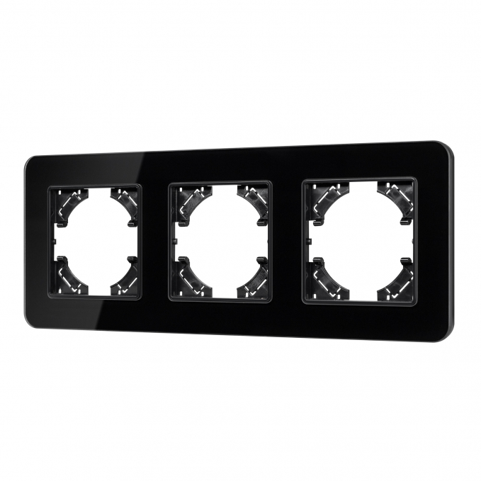 Рамка стеклянная FRM-OMALI-GS-3-BK, Arlight, 049697, изображение 1 Рамка стеклянная FRM-OMALI-GS-3-BK, Arlight, 049697, изображение 1