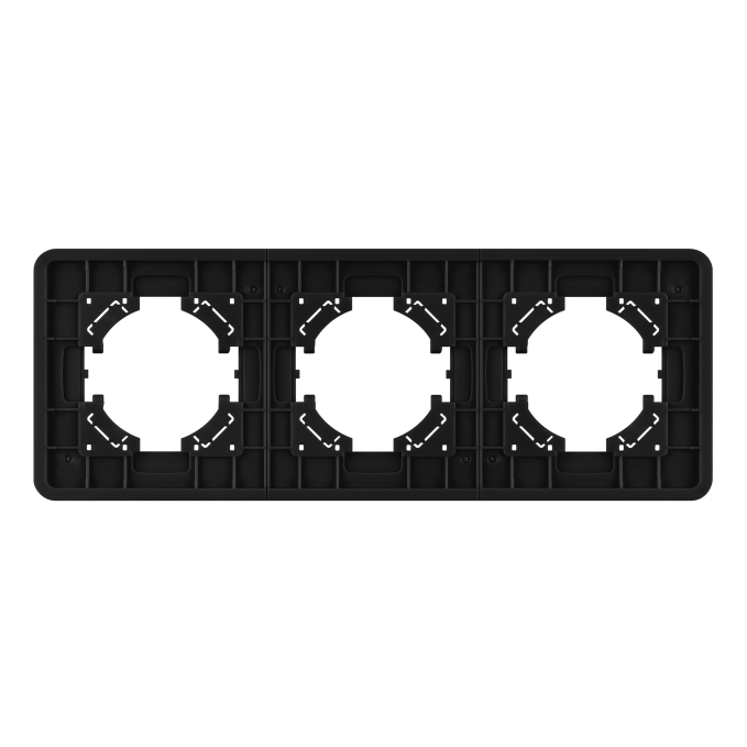 Рамка стеклянная FRM-OMALI-GS-3-BK, Arlight, 049697, изображение 3 Рамка стеклянная FRM-OMALI-GS-3-BK, Arlight, 049697, изображение 3