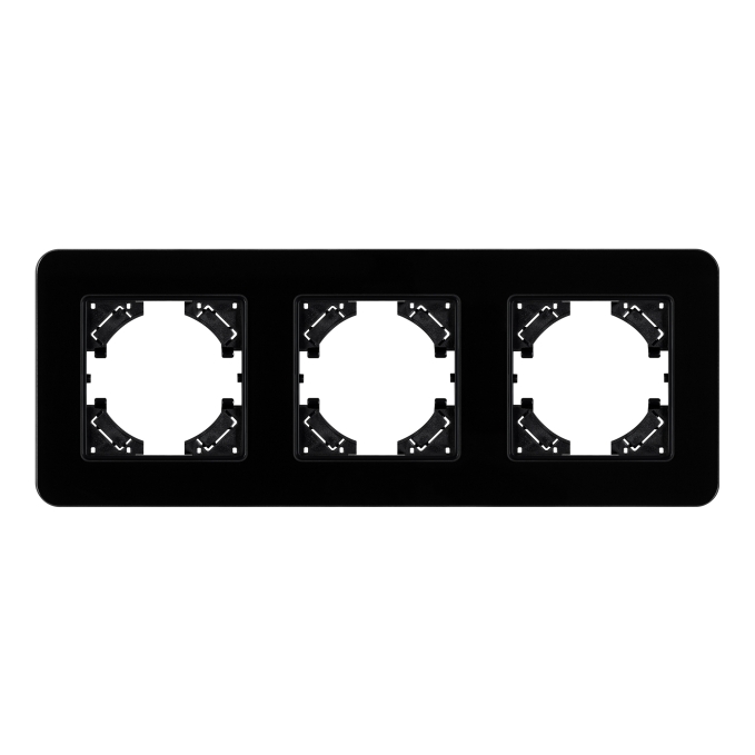 Рамка стеклянная FRM-OMALI-GS-3-BK, Arlight, 049697, изображение 4 Рамка стеклянная FRM-OMALI-GS-3-BK, Arlight, 049697, изображение 4