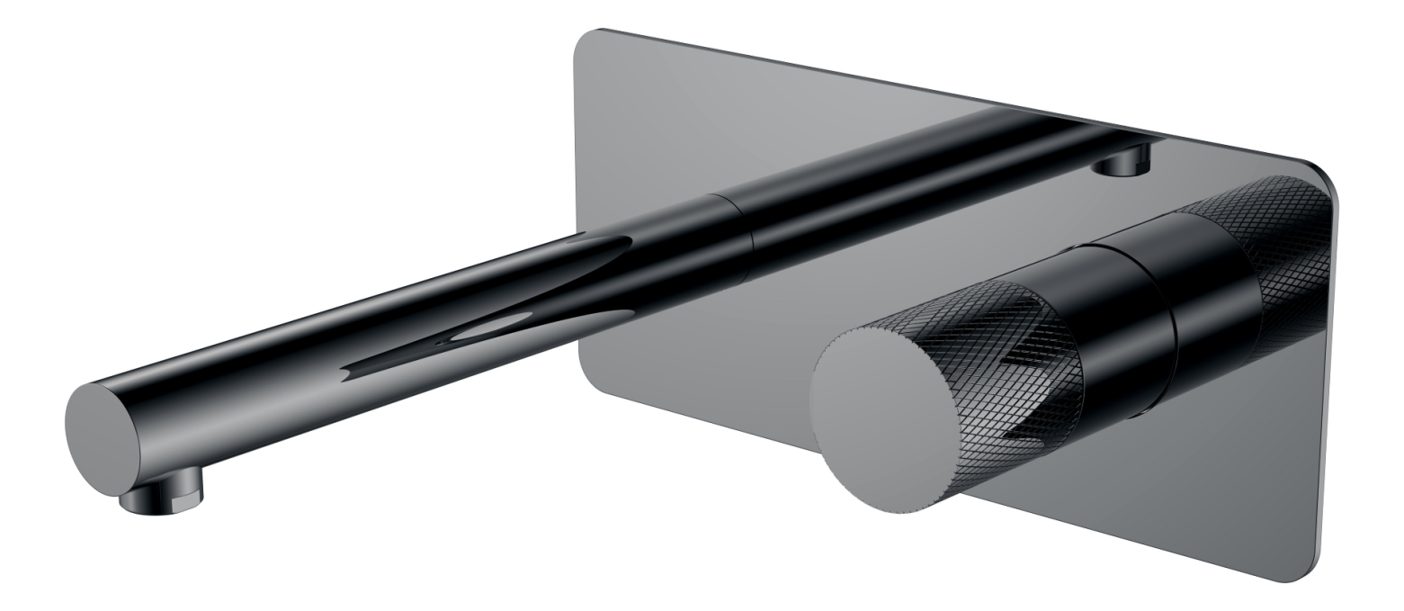Встраиваемый смеситель Boheme Stick 125-SGM.2 вороненая сталь Встраиваемый смеситель Boheme Stick 125-SGM.2 вороненая сталь