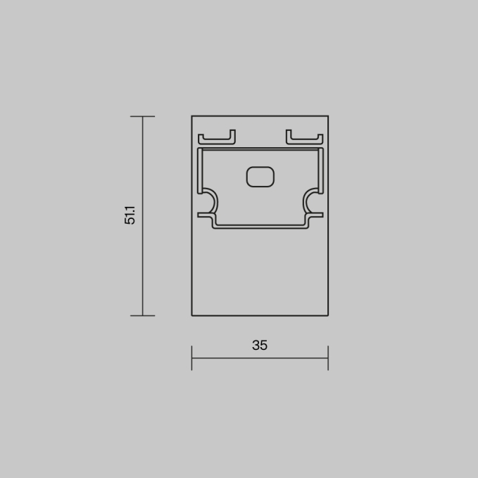 Комплект заглушек (для профиля 35x51) 2 шт., ALM-3551-B-EC 642063, 642063, изображение 5 Комплект заглушек (для профиля 35x51) 2 шт., ALM-3551-B-EC 642063, 642063, изображение 5