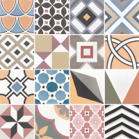 Керамогранит Equipe Caprice Deco Patchwork Colours 20x20, 22104 Керамогранит Equipe Caprice Deco Patchwork Colours 20x20, 22104