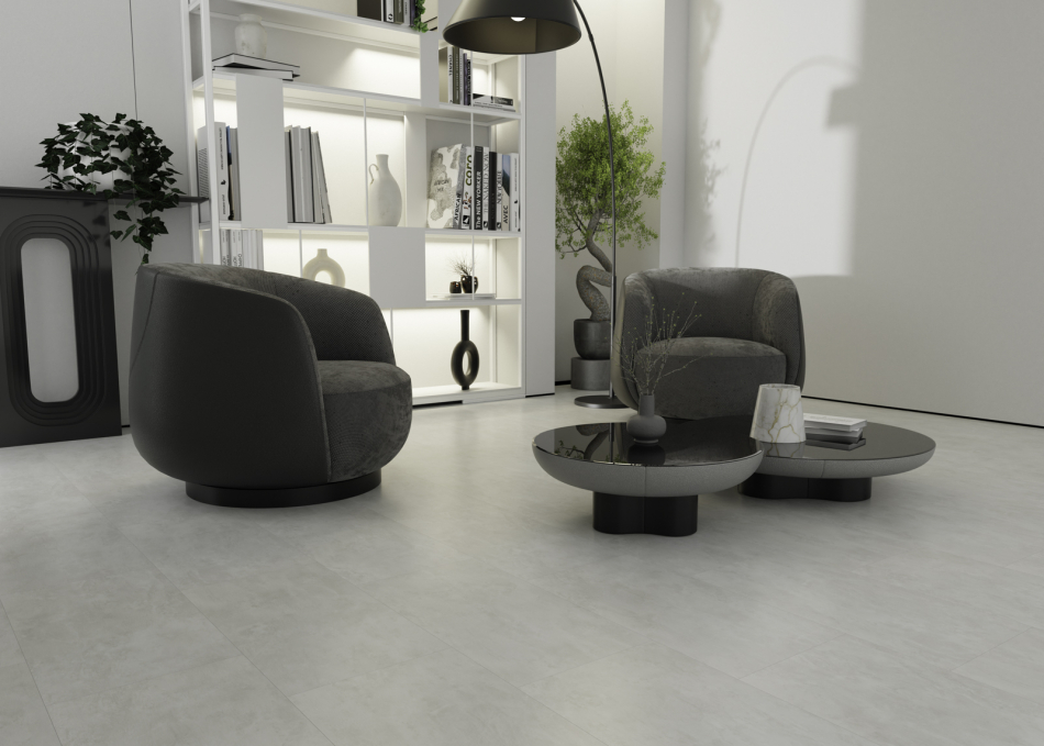 Ламинат SPC IDEAL Flooring Fine Stone Grigio 04005, размер 305x575x4,6 мм Ламинат SPC IDEAL Flooring Fine Stone Grigio 04005, размер 305x575x4,6 мм