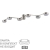 Люстра потолочная LED GX53 6*7W 220V SANATA COMFI LN26 250 LUMION 8116/6C