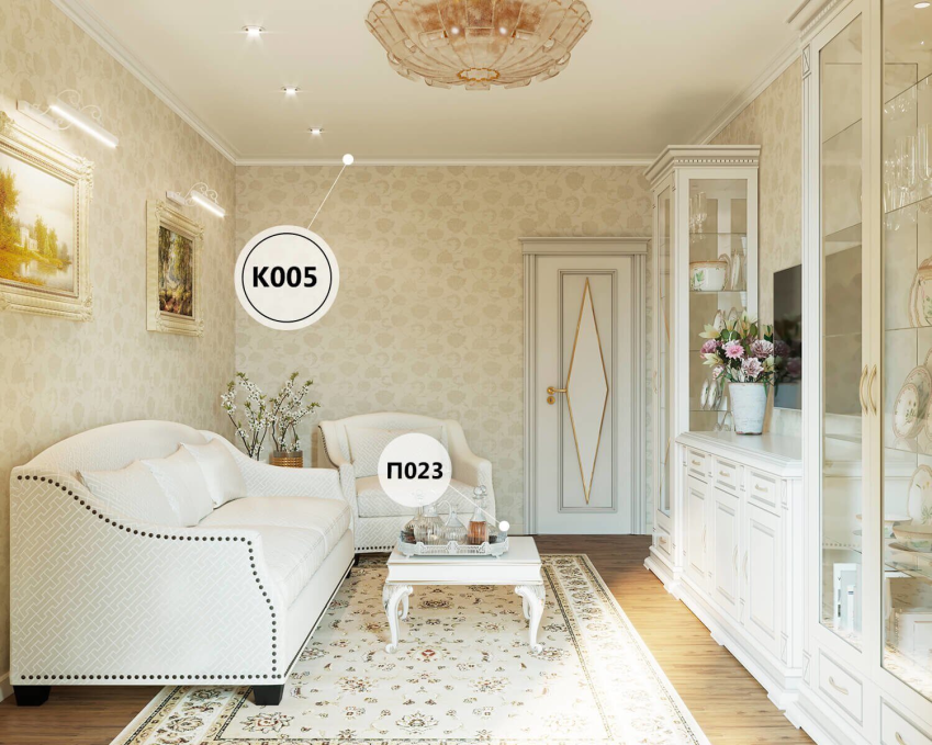 Карниз Cosca Decor KX005, 69х71x2000 мм, Экополимер