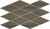 Мозаика Italon Charme Advance Elegant Brown Mosaico Diamond 28x48, 620110000140