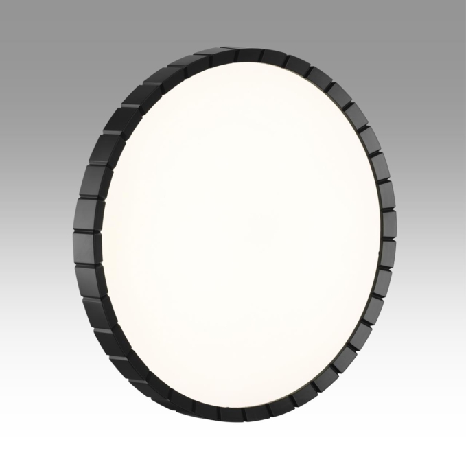 Светильник LED 48Вт 3000/4000/6000К D385 IP43 CCT ATABI BLACK PALE SN 142 СОНЕКС 7649/DLN, фото на цветном фоне 1