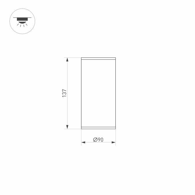 Светильник LGD-FORMA-SURFACE-R90-12W Warm3000 (WH, 44 deg, 230V), Arlight, 037261, изображение 3 Светильник LGD-FORMA-SURFACE-R90-12W Warm3000 (WH, 44 deg, 230V), Arlight, 037261, изображение 3