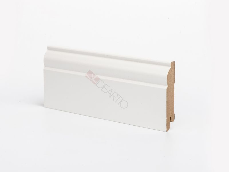 Плинтус Deartio U104-80 Белый, 80x16x2050 мм Плинтус Deartio U104-80 Белый, 80x16x2050 мм