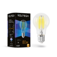 Светодиодная лампа филамент A60 8Вт 3000K E27 340° диммируемая Voltega, 7229 Светодиодная лампа филамент A60 8Вт 3000K E27 340° диммируемая Voltega, 7229