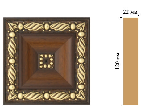 Вставка цветная Decomaster D208-51, 120x120x22 мм Вставка цветная Decomaster D208-51, 120x120x22 мм