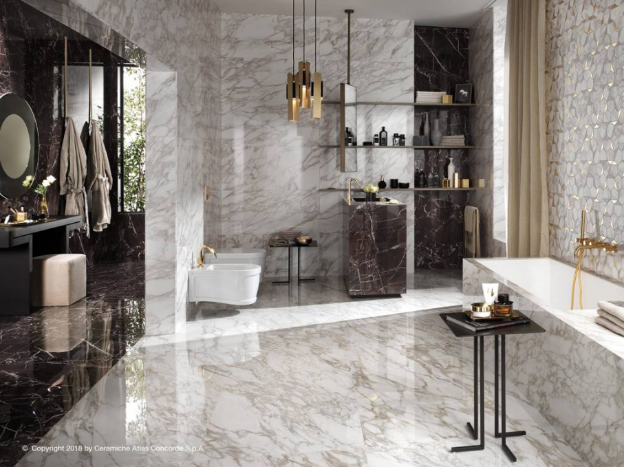 Керамогранит Atlas Concorde Marvel Edge Royal Calacatta 75x150, A7FZ Керамогранит Atlas Concorde Marvel Edge Royal Calacatta 75x150, A7FZ